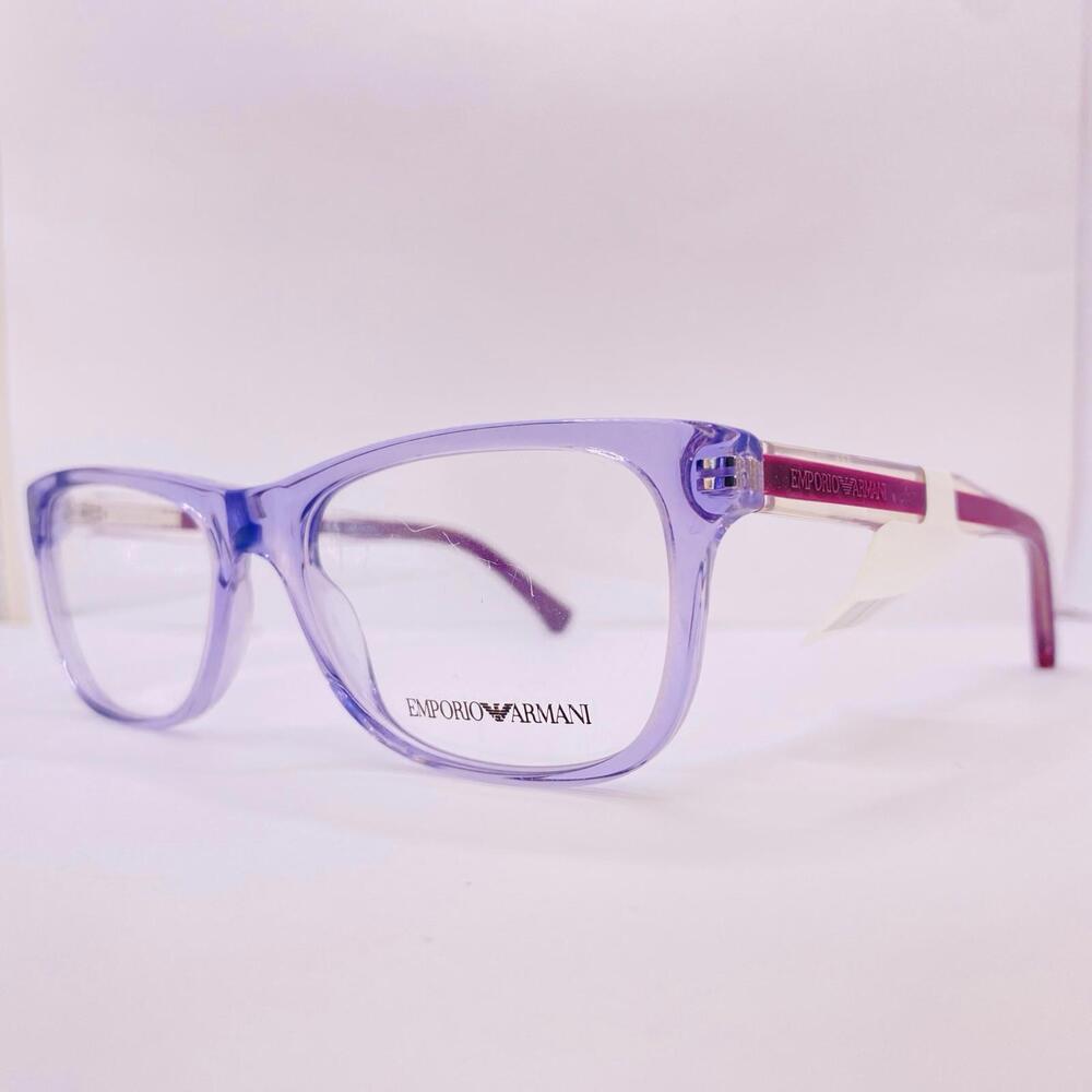 Emporio Armani Eyeglass Frames EA 3001 5071 52 [] 17 140 Purple Clear No Defects
